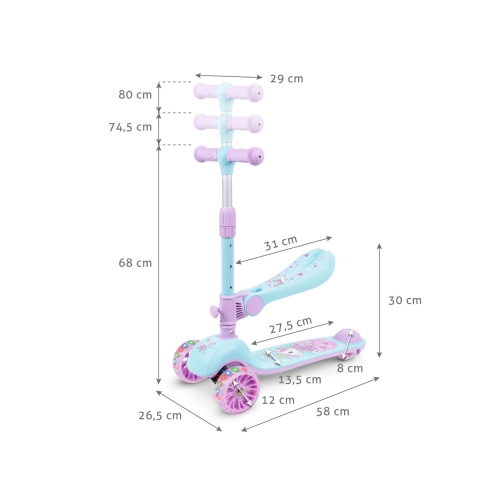 Hulajnoga Balansowa z Siodełkiem Rimba Unicorn 6207